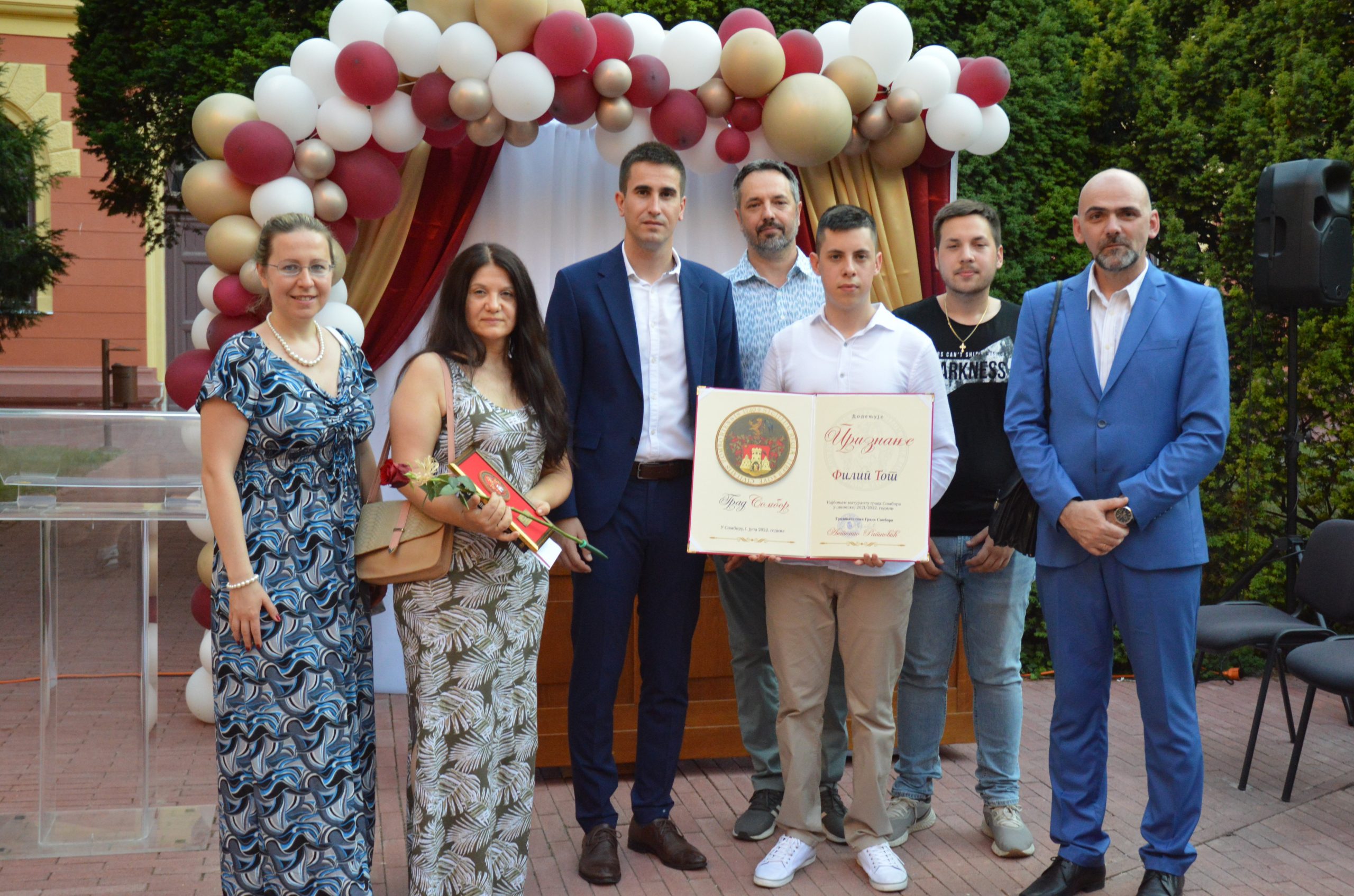 Antonio Ratković i stipendista grada