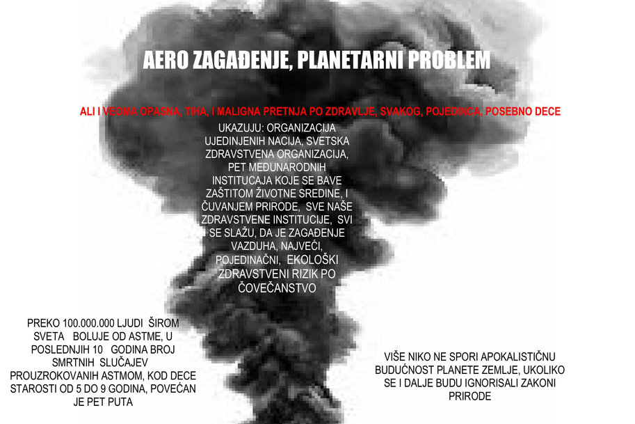 Večeras prezentacija na temu „Aero zagađenje – planetarni problem“