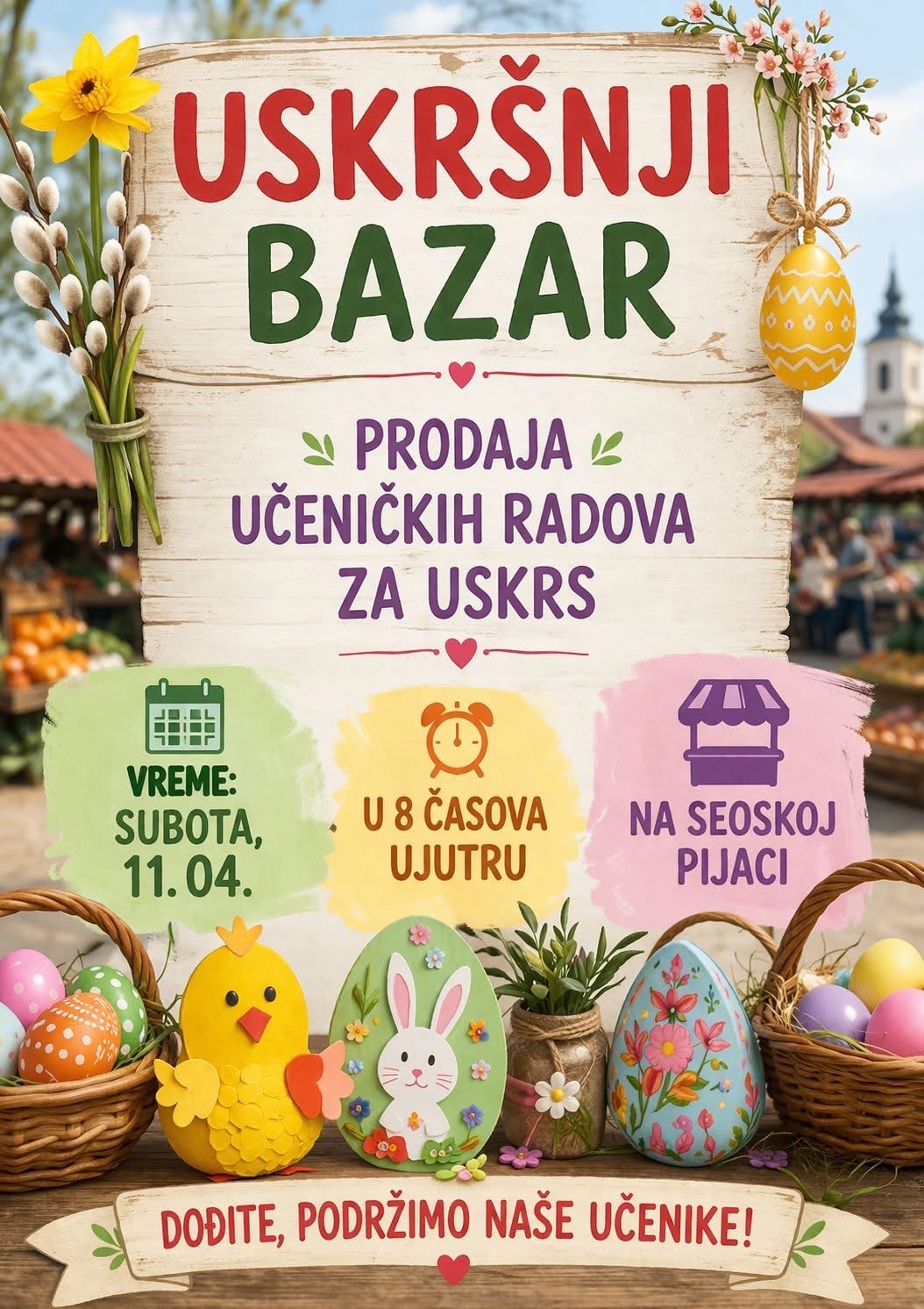 „Uskršnji bazar“ sutra u Kljajićevu