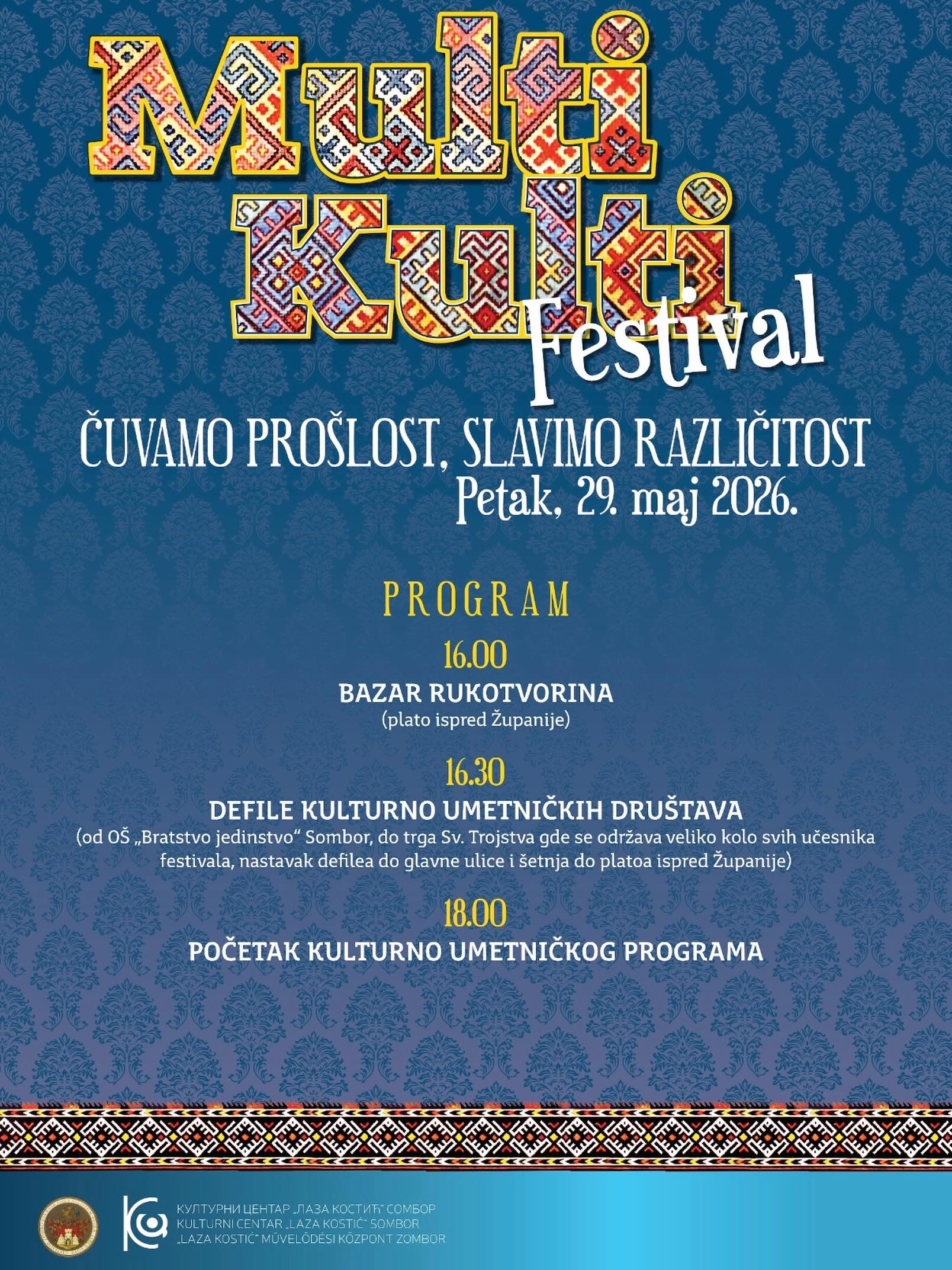 FESTIVAL „MULTIKULTI“ 29. MAJA U SOMBORU