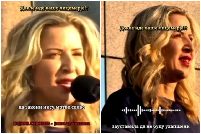 Tužiteljka stala pred blokadere, pa krenuo haos! Posle govora Bojane Savović usledili krvavi sukobi s policijom (VIDEO)