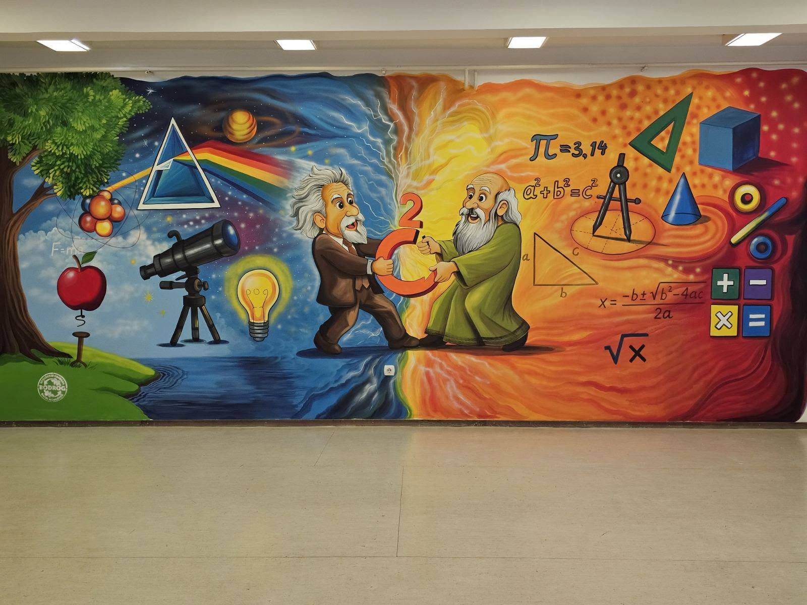KABINET MATEMATIKE I FIZIKE U OŠ „22. OKTOBAR“ DOBIO NOVI MURAL
