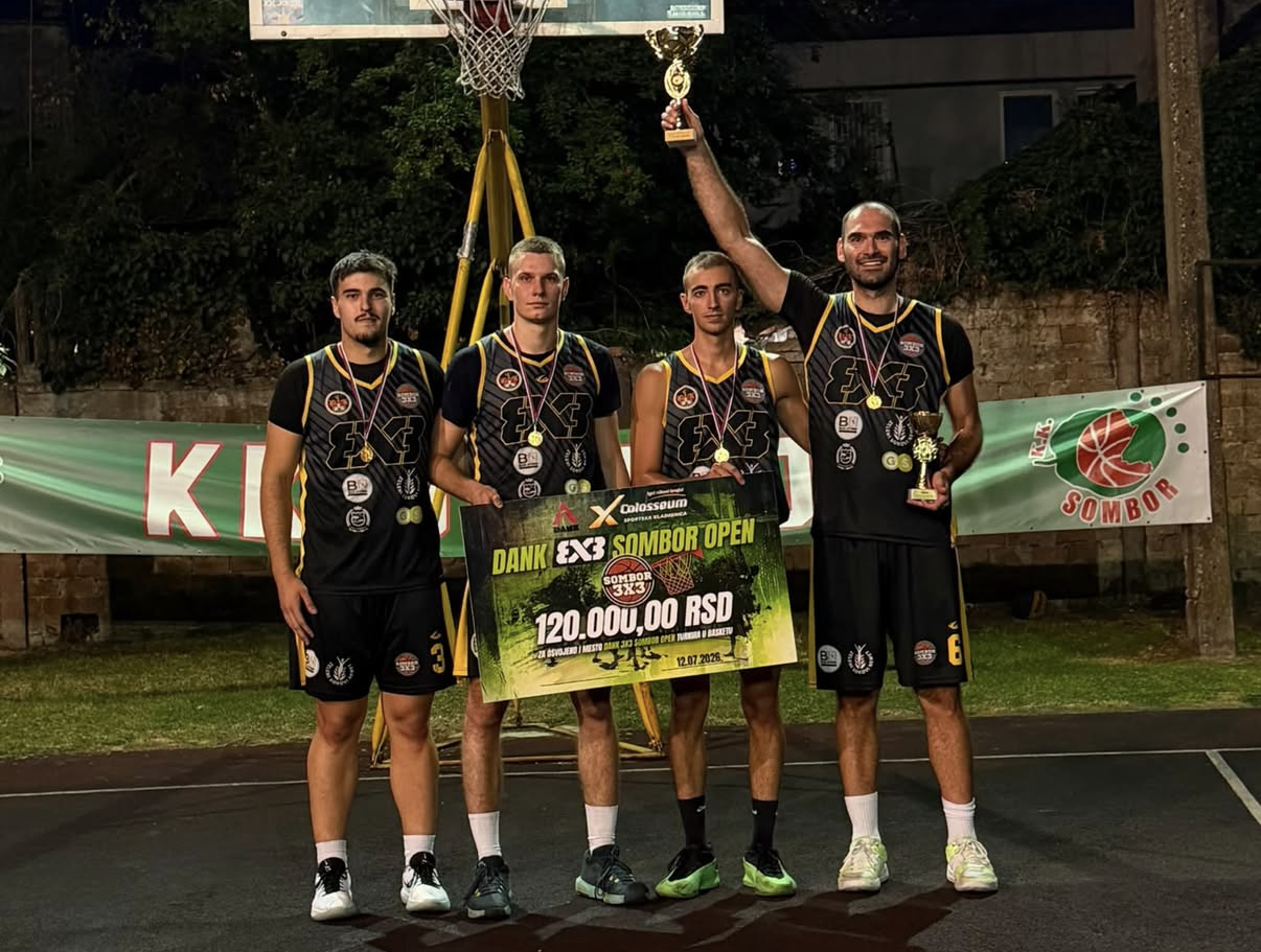 EKIPA „3X3 SOMBOR“ OSVOJILA TITULU NA TURNIRU „DANK 3X3 SOMBOR OPEN“