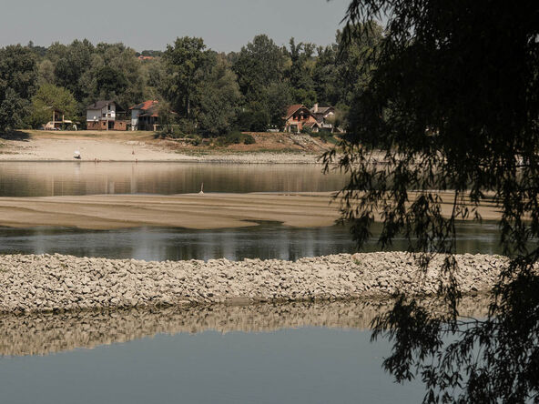Vodostaj Dunava kod Bezdana i dalje u padu