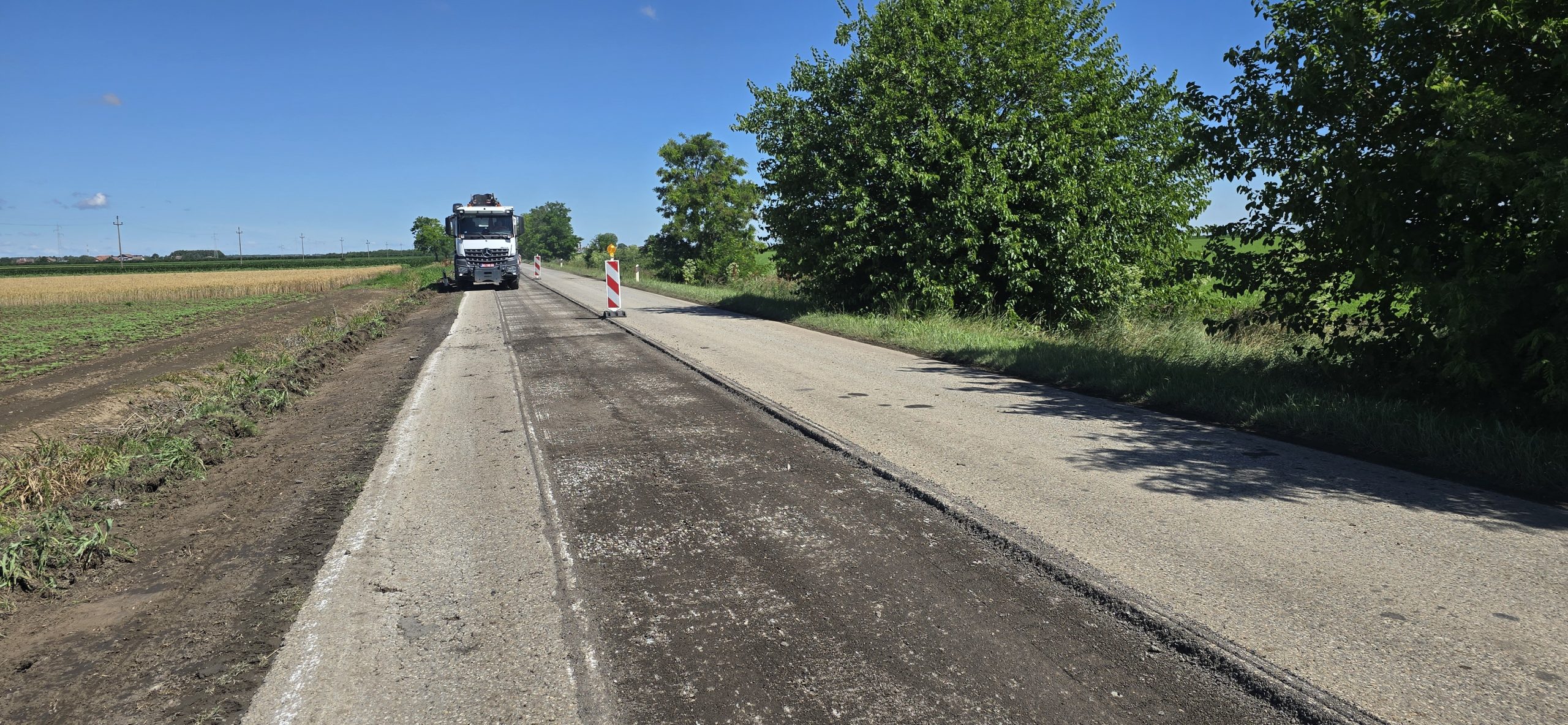 Nastavljeni radovi na putu Srpski Miletić – Odžaci