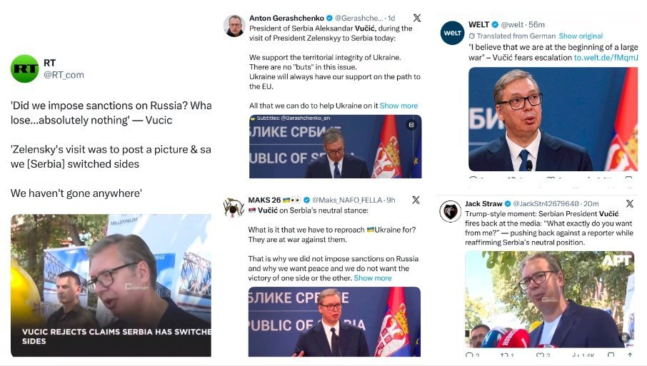 (FOTO) Vučićeve državničke reči citira ceo svet! Poštuju ga svi jer se ne dodvorava nikome i misli jedino na Srbiju