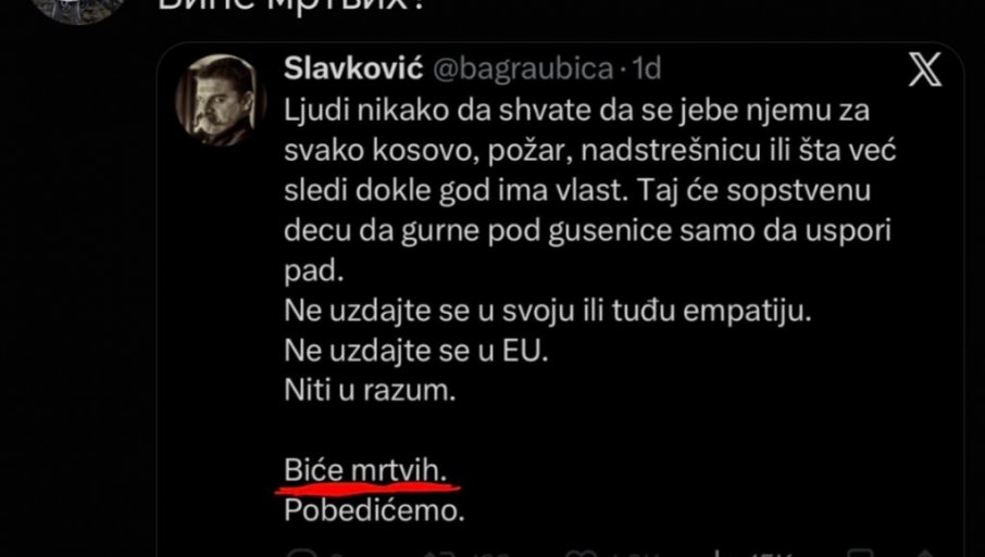Uznemirujuća objava na Iksu: Pretnje Vučiću i građanima