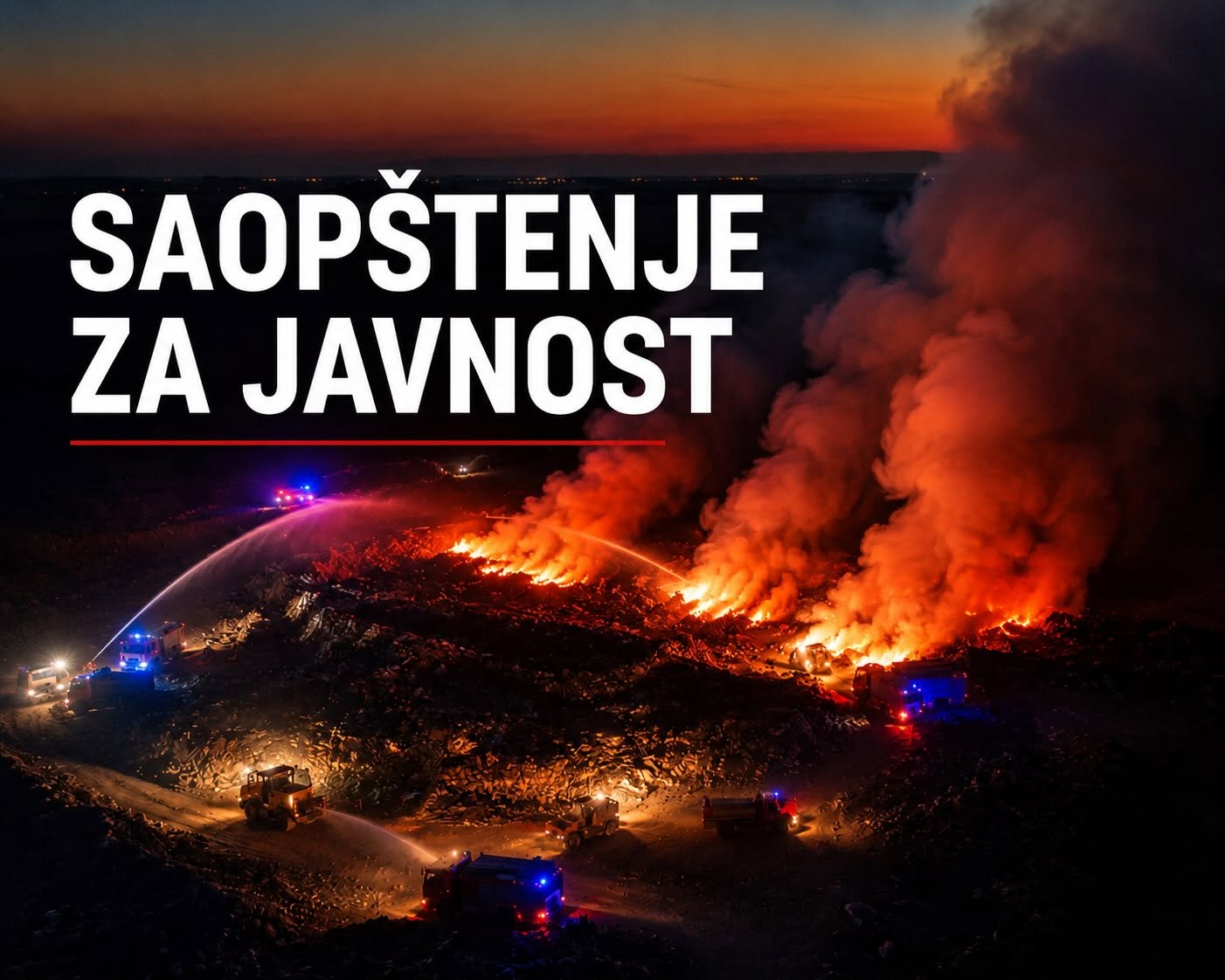 Kula: Apel zbog požara na deponiji Lapoš