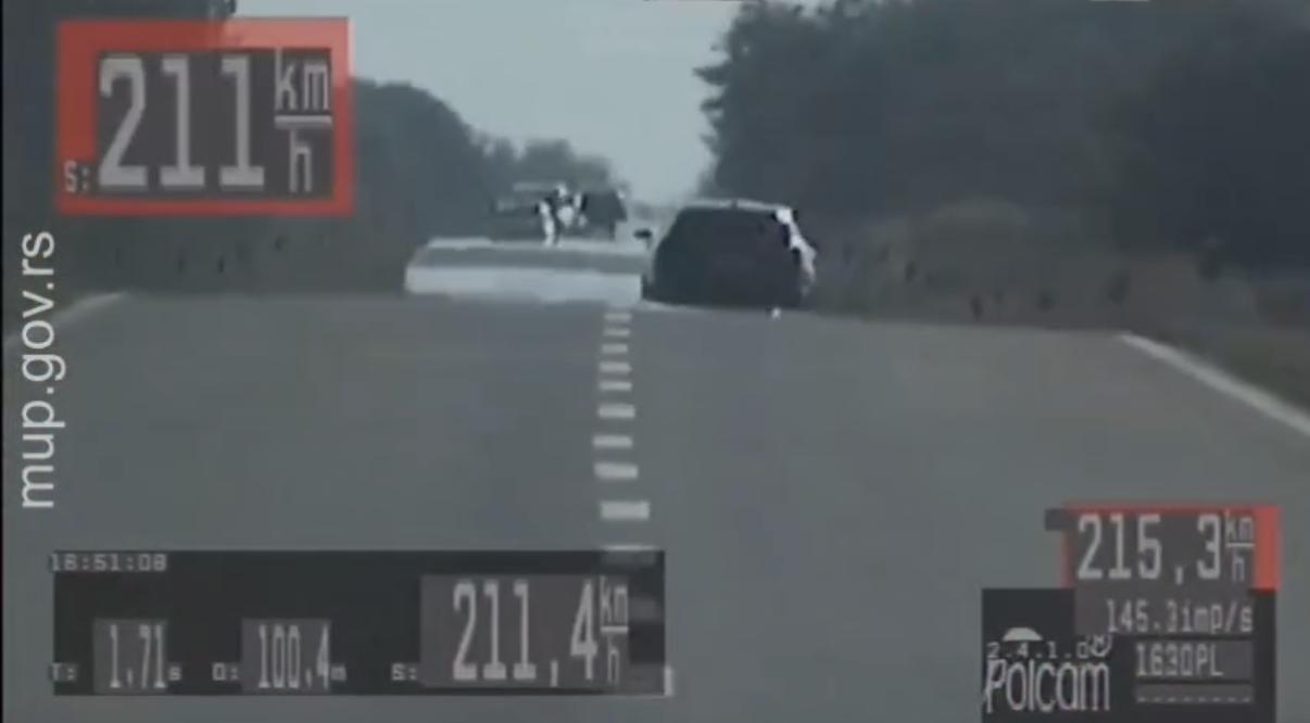 Bahata vožnja kod Sombora: BMW jurio 211 km/h (VIDEO)